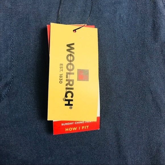 Woolrich Blue Cropped Sunday Chino Pant - Picture 2 of 7